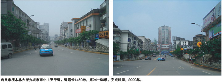 自贡市檀木林大街道路工程设计