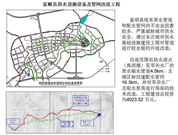 富顺县供水设施设备及管网改造工程