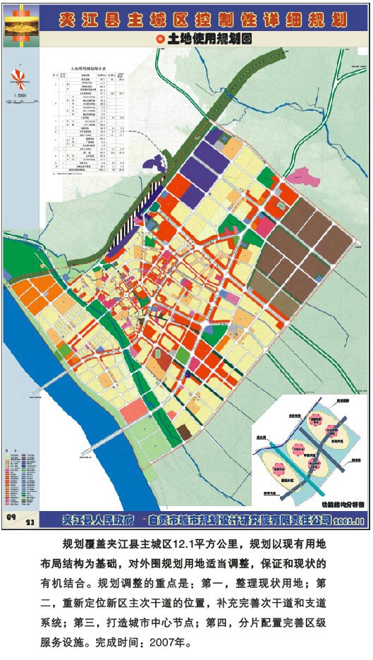 夹江县主城区控制性详细规划